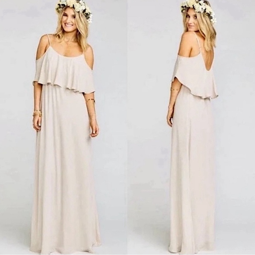 NWT Show Me Your Mumu Caitlin Ruffle Maxi Dress